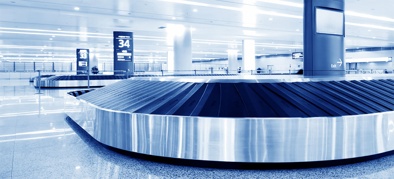 Airport baggage carousel